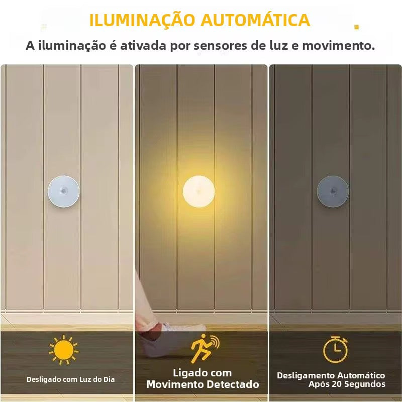 Luminária com Sensor de Movimento