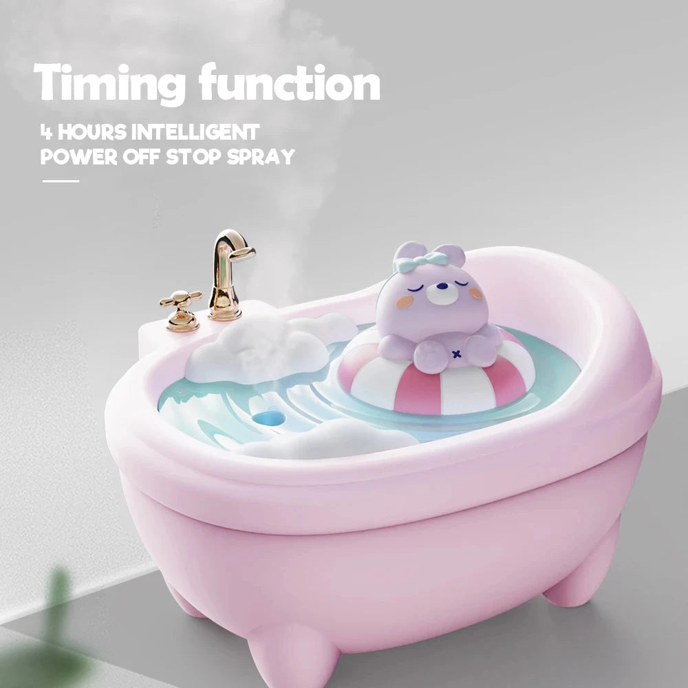 Umidificador Cartoon em Forma de Banheira!